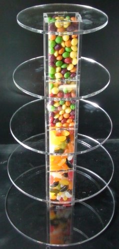 5 Tier Tubes Acrylic Cup Cake Stand by Classikool®