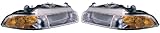 EAGLE EYES PAIR SET RIGHT & LEFT HEADLIGHTS HEADLAMPS LIGHTS LAMPS
