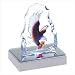 BALD EAGLE CRYSTAL FIGURINE SCULPTURE WITH LED LIGHT