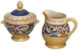 Pfaltzgraff Villa della Luna Covered Sugar Bowl and Creamer