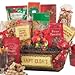 Gourmet Food : Happy Holidays Gourmet Food and Snacks Gift Basket - A Great Christmas Present!