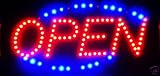 Open Led Neon Business Motion Light Sign. On/off with Chain 19*10*1 #LT001