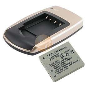 Battery + UK Charger For Canon NB-4L IXUS 75 70 65 60