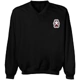 NCAA Southern Illinois Salukis Black Logo Applique Microfiber Windshirt