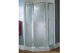Sterling NI3190A-38S/W Economy Shower Kit Neoangle 18-1/4 x 25-1/4 x 36-1/4 x 72 Hammered Glass
