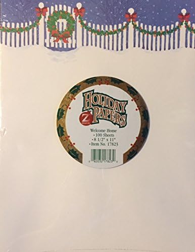 Z Grafix "Welcome Home" Printer Friendly Holiday Papers - 8.5 x 11 inches- 100 sheets
