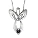 Sterling Silver January Birthstone Guardian Angel Pendant Sterling Silver January Birthstone Guardian Angel Pendant