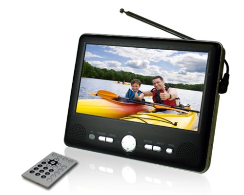 Axion AXN-8701 7-Inch Widescreen Portable Handheld TV with Built-In Tuner, Black