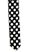 RETRO BLACK AND WHITE POLKA DOT SKINNY TIE