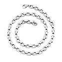 Heavy Duty Double Link Mens Stainless Steel Necklace