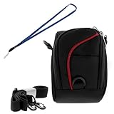 GTMax Durable Digital Camera Pouch Nylon Carrying Protector Case with Strap ....