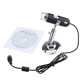 2MP 8 LED USB Digital Microscope Endoscope 500X Magnifier Video Camera With Alloy Stand