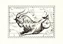 Capricorn Religion & Spirituality Art Poster Print, 9x7
