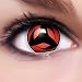 Farbige Anime Kontaktlinsen Crazy Color Fun Contact Lenses 'Sharingan Hatake Kakashi Mangekyou' Komp