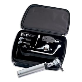 American Diagnostic Corporation ADC 5215 Complete 2.5v Bayonet locking Otoscope / Ophthalmoscope Instrument Set