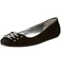 Calvin Klein Women's Pazia Dress Flat,Black Suede,10 M US