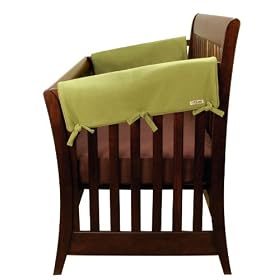 Trend Lab Sherpa Fleece Short Crib Wrap (Set of 2), Avocado: Baby