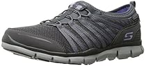 Skechers Sport Women's Gratis Enticing Fashion Sneaker, Charcoal/Purple, 5 M US
