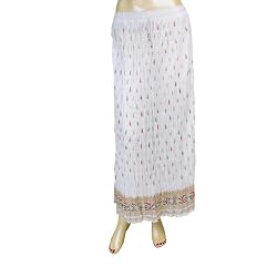 Skirt for Girls Casual Wear White Cotton Dresses In India Size 16