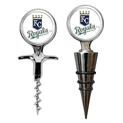 Kansas City Royals Cork Screw and Wine Bottle Topper Set MLB Baseball