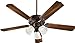 Quorum 77520-1644, Capri VI Toasted Sienna 52" Ceiling Fan with Light & 5254424111 Blades
