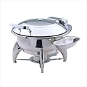 Buffet Enhancements 1BT15303 New Age Medium Chafing Dish with Glass Lid