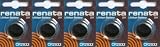 5 x Renata CR2032 Button Cell / Coin Batteries