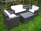 Outdoor Living : Tuscany Classic Rattan "Hand Crafted" Furniture Set - Dark Rustic Brown