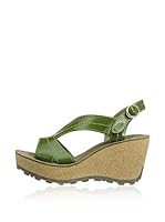 Fly London Sandalias de tacón (Verde)
