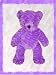 Teenie Teddies Lavender Bear 7" - Make Your Own Stuffed Animal Kit