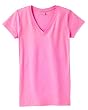 LAT - Ladies' Junior Fine Jersey V-Neck Longer Length T-Shirt