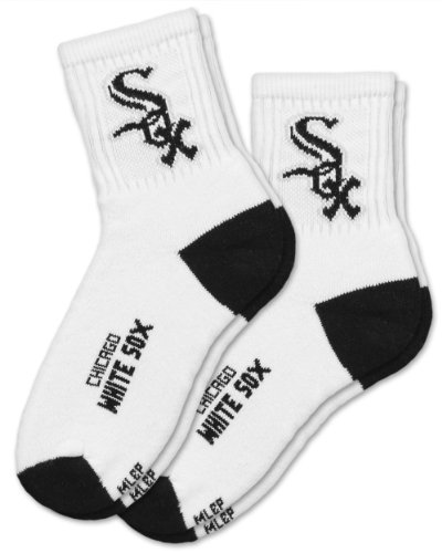 MLB Chicago Whitesox Men's Quarter Socks (2 Pack)