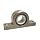 Spyraflo PB2-625-A Delrin Acetyl Bearing Pillow Block, 2 Bolt Holes, 0.625" Bore Diameter, Aluminum, Inch