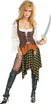 Pirate Wench Fancy Dress Costume (adult size 12-14)