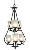 Kenroy Home 80584ORB Bienville 6 Light Foyer, Oil Rubbed Bronze Finish