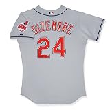 Grady Sizemore Cleveland Indians Autographed Away Gray Jersey