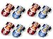Mini-Race Car (14229) Shaped Edible Hard Sugar Decorations (8 pcs)