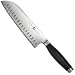 CulinHome Platinum Collection 7-Inch Santoku Knife with Black Handles