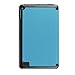 Fire 7 2015 Case - NEWSTYLE Ultra Slim Shell Lightweight Tri-fold Stand Cover for Amazon Fire 7 Inch Tablet(5th Generation 2015 release ONLY), Light Blue