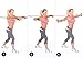 BONROB 12PCS Resistance Bands Set, Including 5 Exercise Bands, 1 Door Anchor, 2 Hand Straps, 2 Foot Ankle Straps, Exercise Guide Book & Waterproof Travel Bag