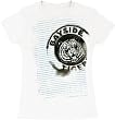 Saved by the Bell Bayside Notebook Logo White Junior's T-Shirt Tee