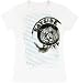 Saved by the Bell Bayside Notebook Logo White Junior's T-Shirt Tee