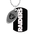 NFL Oakland Raiders 2 Piece Black & Steel Sport Tag - 26"