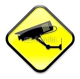 Wallmonkeys Peel and Stick Wall Decals - Cctv Sign/symbol - 48