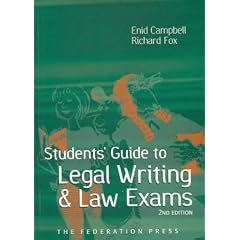 Students' Guide to Legal Writing and Law Exams