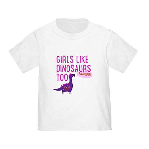 CafePress Toddler T-Shirt - Girls Like Dinosaurs Too RAWRRHH T-Shirt