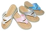 Girls Sparkling Sequin Beaded Wedges
