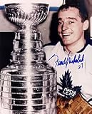 Frank Mahavolich Autographed / Signed 8x10 Photo - Toronto Maple Leafs