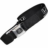 Black Honda Repeat Logo Seatbelt Belt Buckle Small (24 