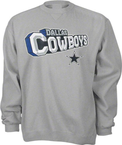 Dallas Cowboys Grey All Out Crew Neck Sweatshirt